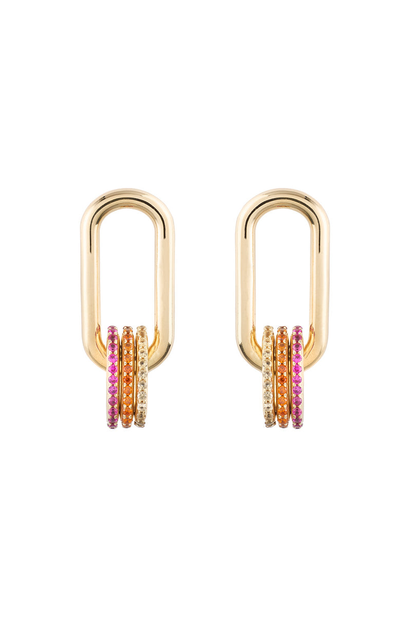 Boulo Eclipse Party Earrings Pink