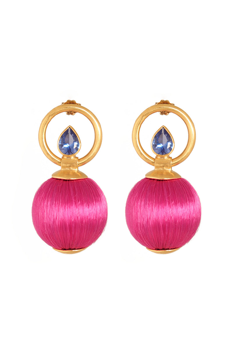 Katerina Makriyianni Fireball Earrings Pink