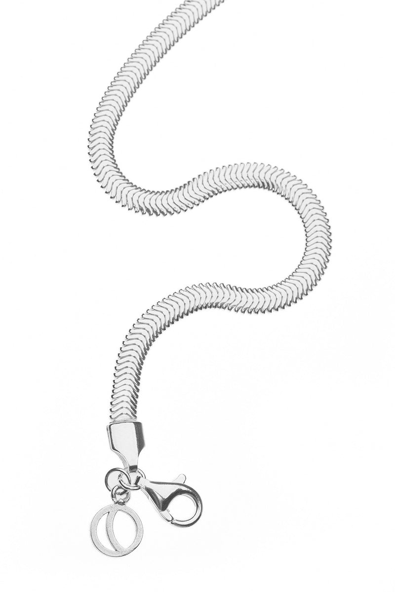 FEGGERI Medusa Flat Snake Chain Necklace