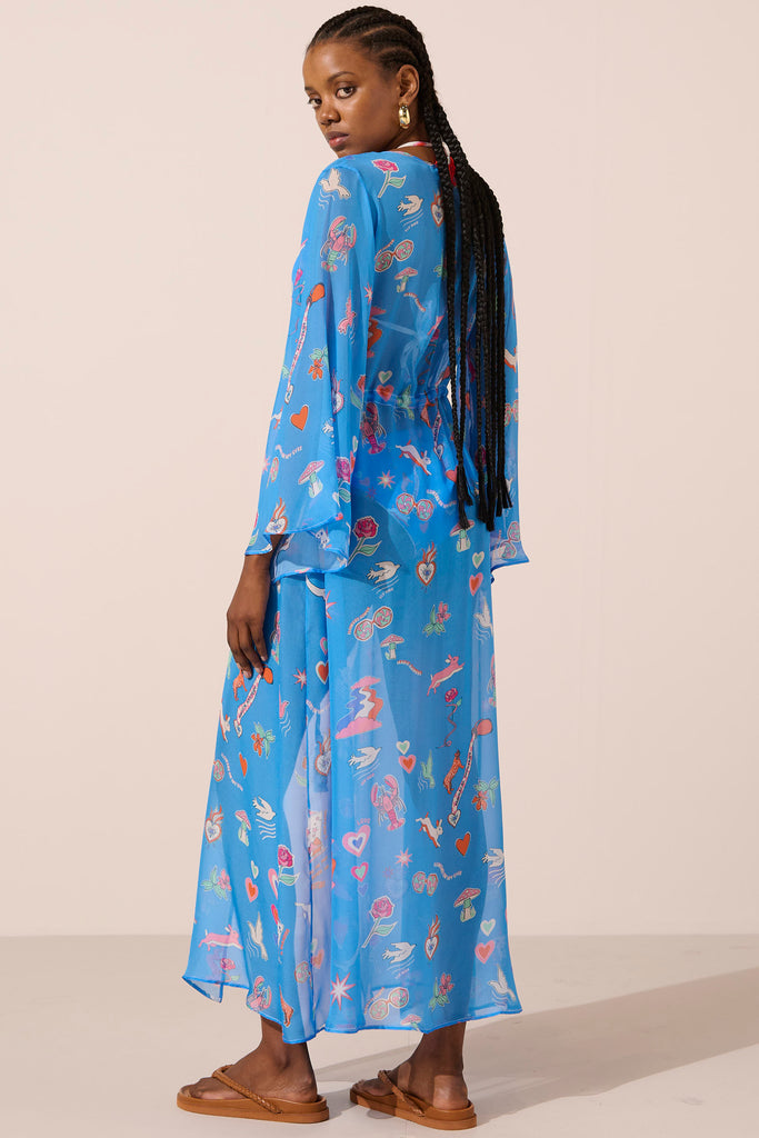 Buy White Rabbit Silk Marisa Kimono From Paolita London