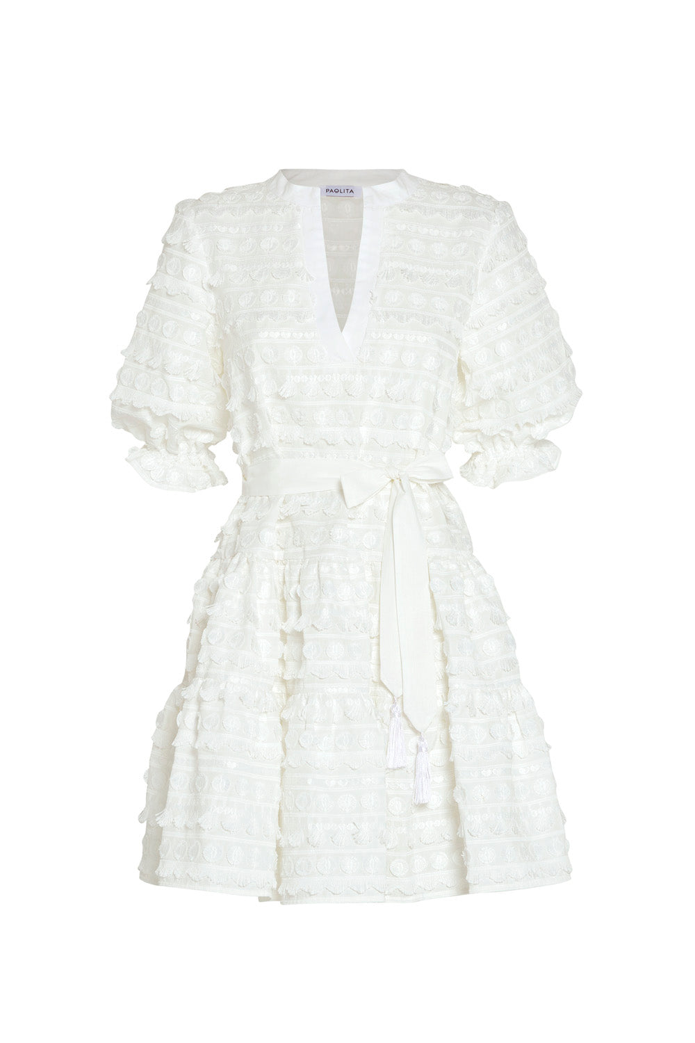 Cachito Long Sleeve Ruffle Dress