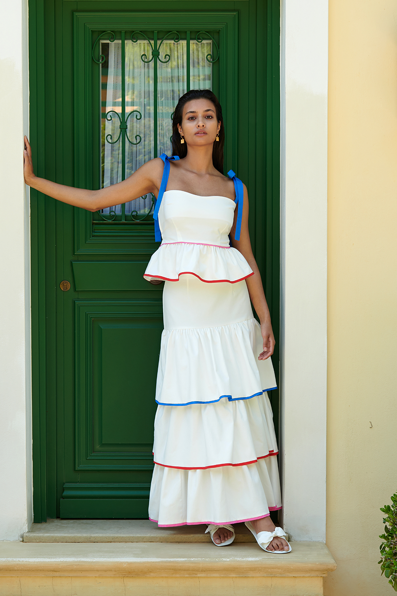 Aruba White Santo Domingo Skirt
