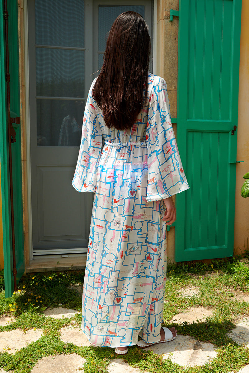 Smoke & Mirrors Silk Marisa Kimono